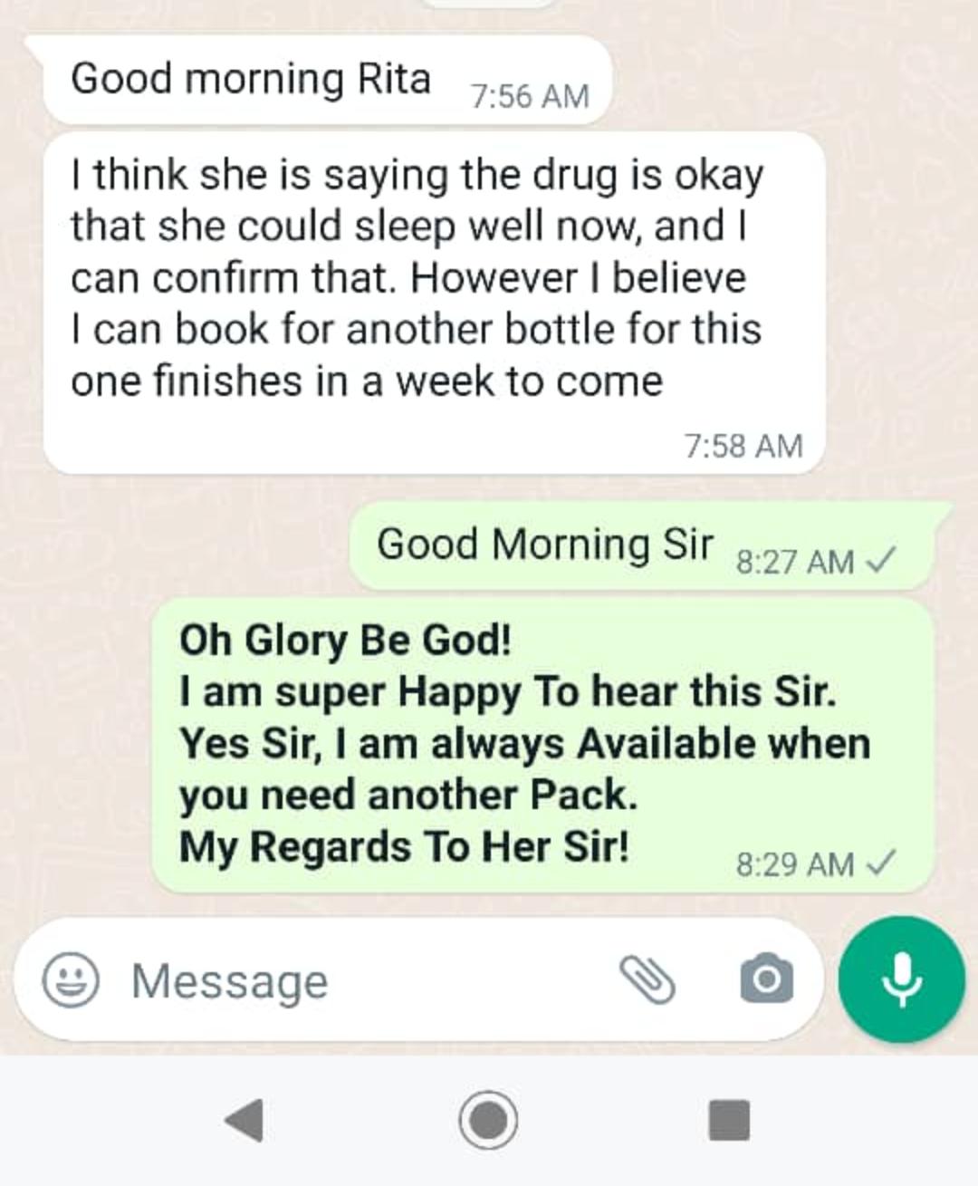 WhatsApp conversation screenshot